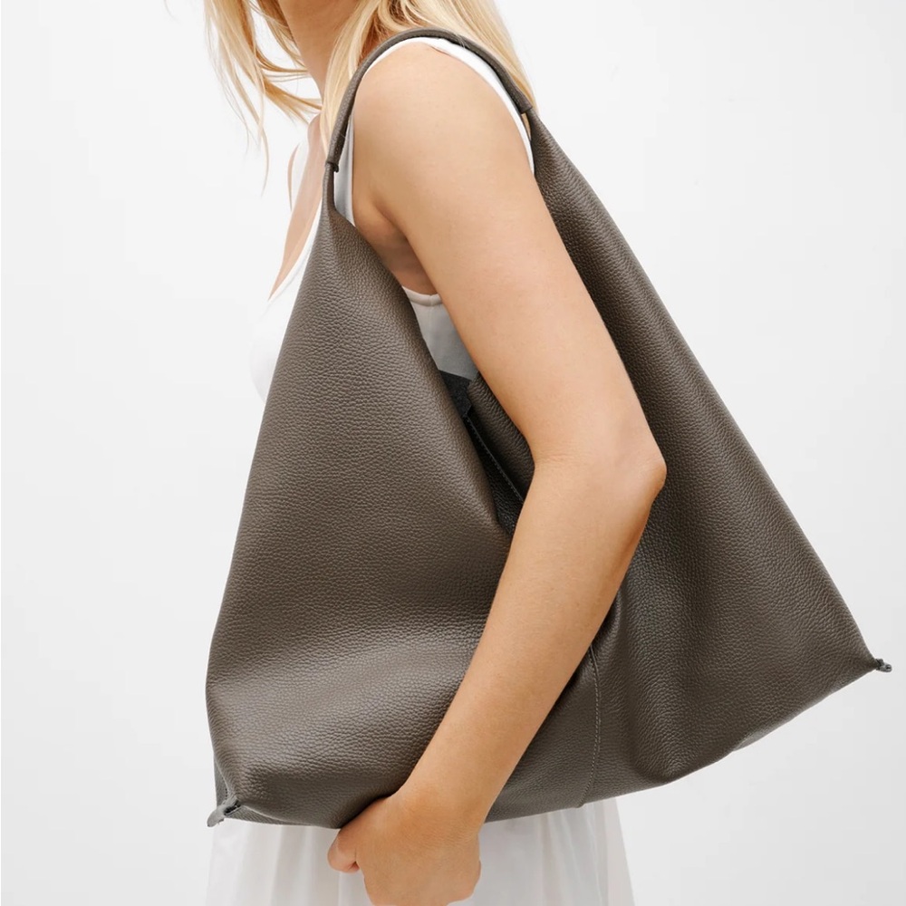 Marcella NYC Kelly Tote in Terra Pebble